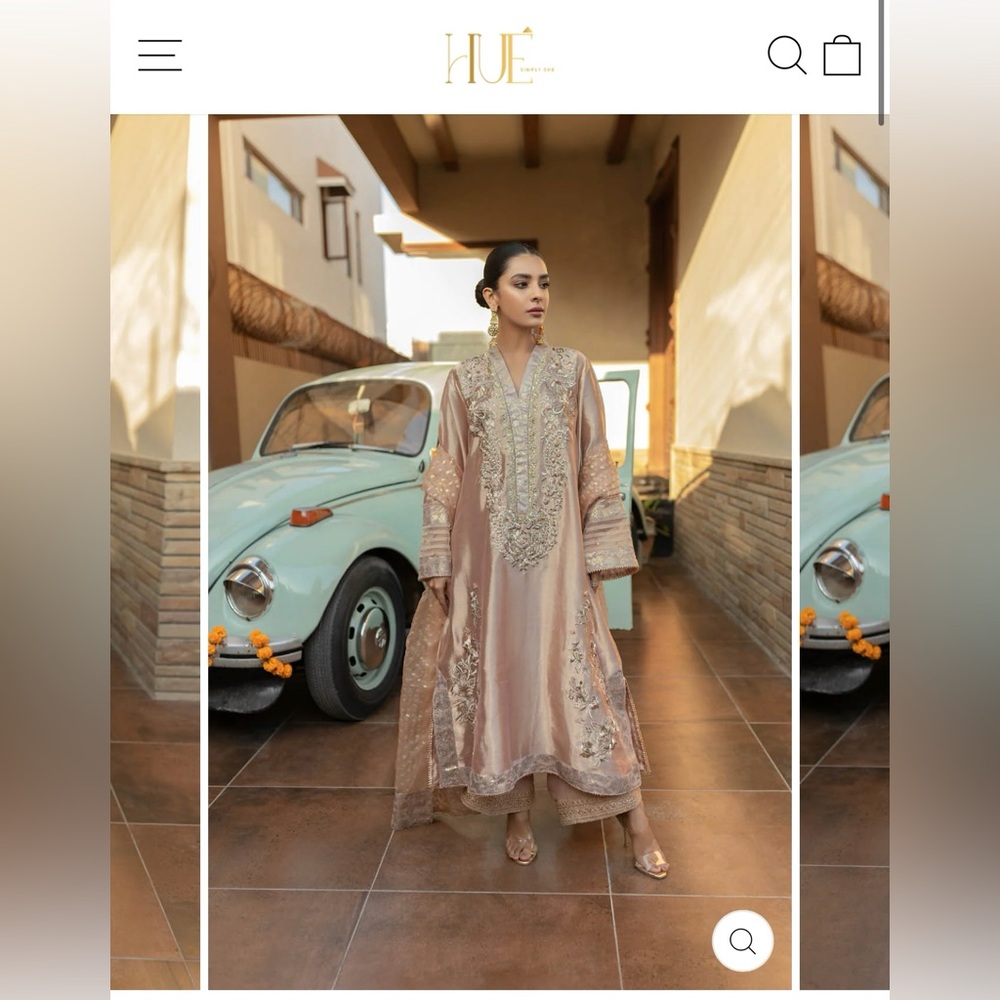 Pakistani designer 3 piece evening formal outfit